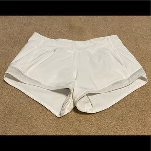 White Lululemon Shorts size 4